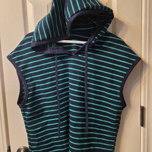 Striped Hooded Kids One Piece